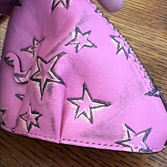 COACH Dino Starlight Rexy Tyrannosaurus T Rex STAR Coin Pouch Leather  27131 - Picture 16 of 16